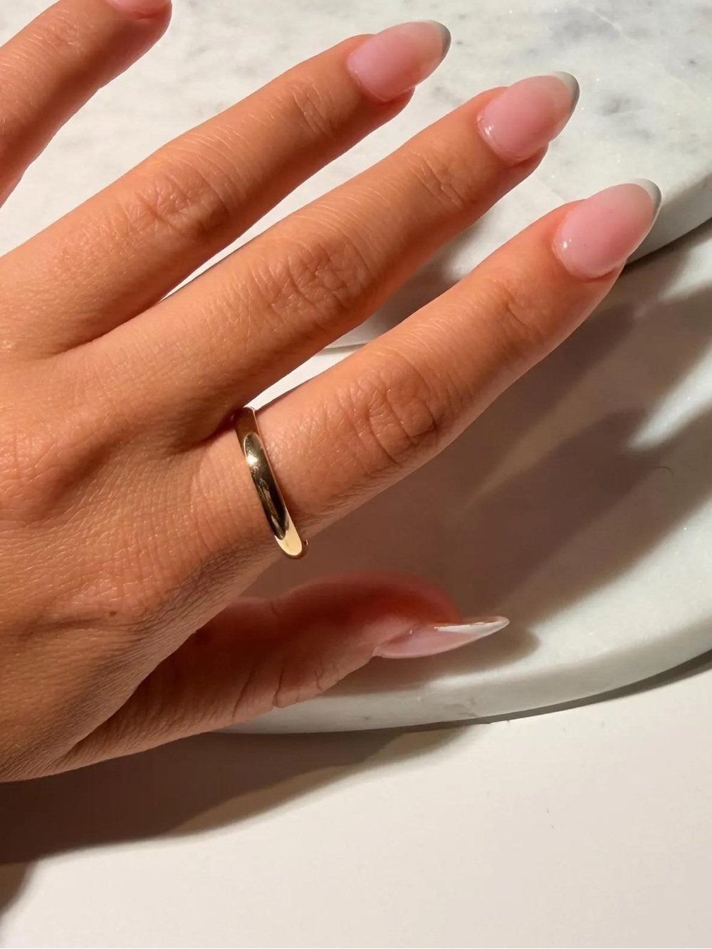 10K Real Solid Yellow Gold 3MM Solid Band Ring size 8